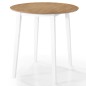vidaXL Set mesa y sillas de bar 3 piezas madera maciza natural blanca vidaXL Set mesa y sillas de bar 3 piezas madera maciza natural blanca