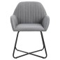 vidaXL Sillas de comedor 6 unidades tela gris claro