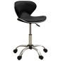 323674 vidaXL Salon Spa Stool Black Faux Leather 323674 vidaXL Salon Spa Stool Black Faux Leather