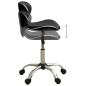 323674 vidaXL Salon Spa Stool Black Faux Leather 323674 vidaXL Salon Spa Stool Black Faux Leather