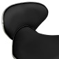 323674 vidaXL Salon Spa Stool Black Faux Leather 323674 vidaXL Salon Spa Stool Black Faux Leather