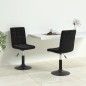 vidaXL Sillas de comedor giratorias 2 uds terciopelo negro vidaXL Sillas de comedor giratorias 2 uds terciopelo negro
