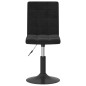 vidaXL Sillas de comedor giratorias 2 uds terciopelo negro vidaXL Sillas de comedor giratorias 2 uds terciopelo negro