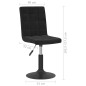 vidaXL Sillas de comedor giratorias 2 uds terciopelo negro vidaXL Sillas de comedor giratorias 2 uds terciopelo negro