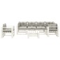 vidaXL Set muebles de palets de jardín 7 pzas madera cojines taupe
