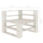vidaXL Set muebles de palets de jardín 6 pzas madera cojines crema