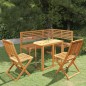 vidaXL Juego de bistró para jardín 4 piezas madera maciza de acacia vidaXL Juego de bistró para jardín 4 piezas madera maciza de acacia