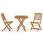 vidaXL Comedor de jardín plegable 3 piezas madera maciza de acacia vidaXL Comedor de jardín plegable 3 piezas madera maciza de acacia