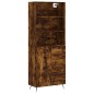 vidaXL Aparador alto madera contrachapada roble ahumado 69,5x34x180 cm vidaXL Aparador alto madera contrachapada roble ahumado 69,5x34x180 cm