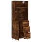 vidaXL Aparador alto madera contrachapada roble ahumado 69,5x34x180 cm vidaXL Aparador alto madera contrachapada roble ahumado 69,5x34x180 cm