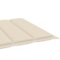 vidaXL Tumbona de jardín con cojín madera maciza de acacia