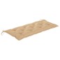 vidaXL Banco de jardín apilable y cojín madera maciza de teca 128,5 cm vidaXL Banco de jardín apilable y cojín madera maciza de teca 128,5 cm