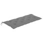 vidaXL Banco de jardín apilable y cojín madera maciza de teca 128,5 cm vidaXL Banco de jardín apilable y cojín madera maciza de teca 128,5 cm