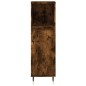vidaXL Set de muebles baño 3 pzas madera contrachapada roble ahumado vidaXL Set de muebles baño 3 pzas madera contrachapada roble ahumado