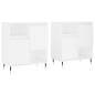 vidaXL Aparadores 2 piezas madera contrachapada blanco vidaXL Aparadores 2 piezas madera contrachapada blanco