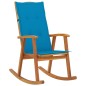 vidaXL Silla mecedora con cojines madera maciza de acacia vidaXL Silla mecedora con cojines madera maciza de acacia