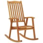 vidaXL Silla mecedora con cojines madera maciza de acacia vidaXL Silla mecedora con cojines madera maciza de acacia