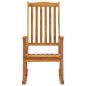 vidaXL Silla mecedora con cojines madera maciza de acacia vidaXL Silla mecedora con cojines madera maciza de acacia