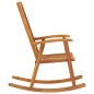 vidaXL Silla mecedora con cojines madera maciza de acacia vidaXL Silla mecedora con cojines madera maciza de acacia