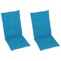 vidaXL Silla mecedora con cojines madera maciza de acacia vidaXL Silla mecedora con cojines madera maciza de acacia