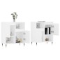 vidaXL Aparadores 2 piezas madera contrachapada blanco vidaXL Aparadores 2 piezas madera contrachapada blanco