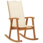 vidaXL Silla mecedora con cojines madera maciza de acacia vidaXL Silla mecedora con cojines madera maciza de acacia