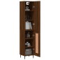 vidaXL Aparador alto madera contrachapada roble marrón 34,5x34x180 cm vidaXL Aparador alto madera contrachapada roble marrón 34,5x34x180 cm