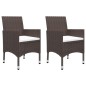 vidaXL Juego de comedor de jardín de 5 piezas marrón vidaXL Juego de comedor de jardín de 5 piezas marrón