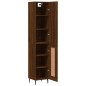 vidaXL Aparador alto madera contrachapada roble marrón 34,5x34x180 cm vidaXL Aparador alto madera contrachapada roble marrón 34,5x34x180 cm