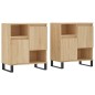 vidaXL Aparadores 2 piezas madera contrachapada color roble sonoma vidaXL Aparadores 2 piezas madera contrachapada color roble sonoma