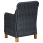 vidaXL Juego de comedor para jardín de 7 piezas gris oscuro vidaXL Juego de comedor para jardín de 7 piezas gris oscuro