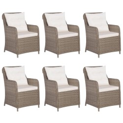 vidaXL Juego de comedor para jardín 9 piezas marrón