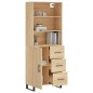 vidaXL Aparador alto madera contrachapada color roble 69,5x34x180 cm vidaXL Aparador alto madera contrachapada color roble 69,5x34x180 cm