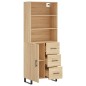 vidaXL Aparador alto madera contrachapada color roble 69,5x34x180 cm vidaXL Aparador alto madera contrachapada color roble 69,5x34x180 cm