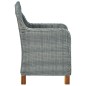 vidaXL Juego de comedor para jardín 9 piezas gris claro