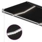 vidaXL Toldo automático con LED y sensor de viento antracita 450x300cm vidaXL Toldo automático con LED y sensor de viento antracita 450x300cm