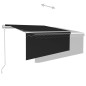 vidaXL Toldo automático persiana, LED y sensor viento antracita 3x2,5m vidaXL Toldo automático persiana, LED y sensor viento antracita 3x2,5m