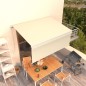 vidaXL Toldo retráctil manual con persiana color crema 3x2,5 m vidaXL Toldo retráctil manual con persiana color crema 3x2,5 m