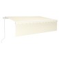 vidaXL Toldo automático retráctil con persiana 6x3 m crema vidaXL Toldo automático retráctil con persiana 6x3 m crema