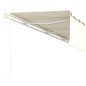 vidaXL Toldo automático retráctil con persiana 6x3 m crema vidaXL Toldo automático retráctil con persiana 6x3 m crema