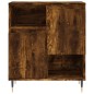 vidaXL Aparadores 2 piezas madera contrachapada roble ahumado vidaXL Aparadores 2 piezas madera contrachapada roble ahumado