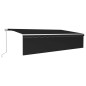vidaXL Toldo retráctil manual con persiana antracita 6x3 m vidaXL Toldo retráctil manual con persiana antracita 6x3 m
