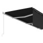 vidaXL Toldo retráctil manual con persiana antracita 6x3 m vidaXL Toldo retráctil manual con persiana antracita 6x3 m