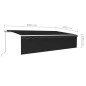 vidaXL Toldo retráctil manual con persiana antracita 6x3 m vidaXL Toldo retráctil manual con persiana antracita 6x3 m