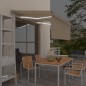 vidaXL Toldo automático con persiana LED sensor de viento crema 3x2,5m vidaXL Toldo automático con persiana LED sensor de viento crema 3x2,5m