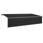 vidaXL Toldo automático retráctil con persiana 6x3 m antracita vidaXL Toldo automático retráctil con persiana 6x3 m antracita