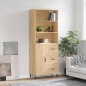 vidaXL Aparador alto madera contrachapada color roble 69,5x34x180 cm vidaXL Aparador alto madera contrachapada color roble 69,5x34x180 cm