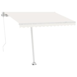 vidaXL Toldo de pie automático crema 300x250 cm