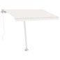 vidaXL Toldo de pie automático crema 300x250 cm vidaXL Toldo de pie automático crema 300x250 cm