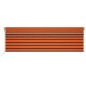 vidaXL Toldo automático persiana LED sensor viento naranja marrón 5x3m vidaXL Toldo automático persiana LED sensor viento naranja marrón 5x3m